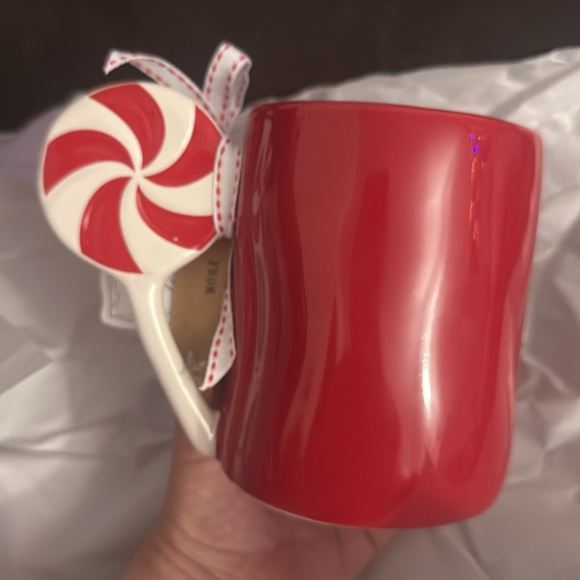 Rae Dunn Red Merry Christmas Mug with Candy Cane - Picture 5 of 5